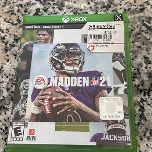 Madden NFL 21 for Xbox One - Green Case